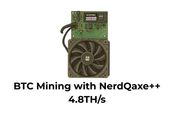 Bitcoin Mining with NerdQaxe++ 4.8TH/s