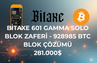 Bitaxe 601 Gamma 1.2TH/s  6. Blok Zaferi 281.000$