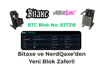 Bitaxe ve NerdQaxe İle BTC Blok No: 937218 Çözüldü!