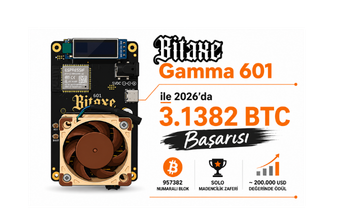 Bitaxe Gamma Yeniden 3.1382 BTC Kazandı