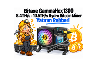 Bitaxe GammaHex 1300 8.4TH/s - 10.5TH/s Kazanç Rehberi