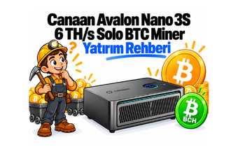 Canaan Avalon Nano 3S 6 TH/s Madencilik Kazanç Rehberi