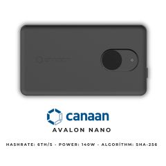 Canaan Avalon Nano 3S 6TH/s Bitcoin Miner