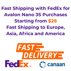 Canaan Avalon Nano 3S 6TH/s Bitcoin Miner
