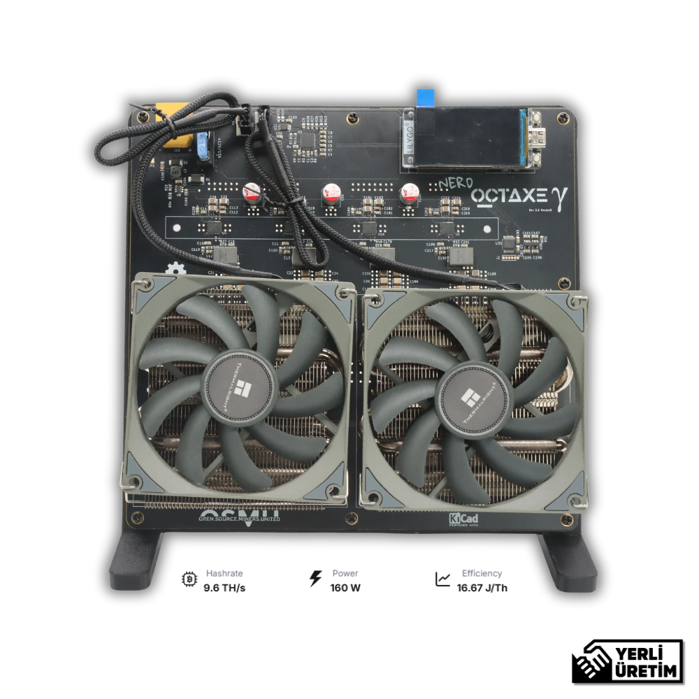 NerdOCTAxe 9.6 Th/s Bitcoin Miner Özellikleri ve Fiyatı