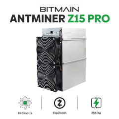 Bitmain Antminer Z15 Pro 840 KSol  Zcash Miner
