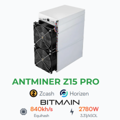 Bitmain Antminer Z15 Pro 840 KSol Zcash Miner