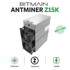 Bitmain Antminer Z15K 525 KSol/s Zcash Equihash Miner