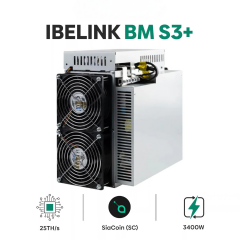 iBeLink BM-S3+ 25 TH/s Siacoin Miner - Blake2B ASIC