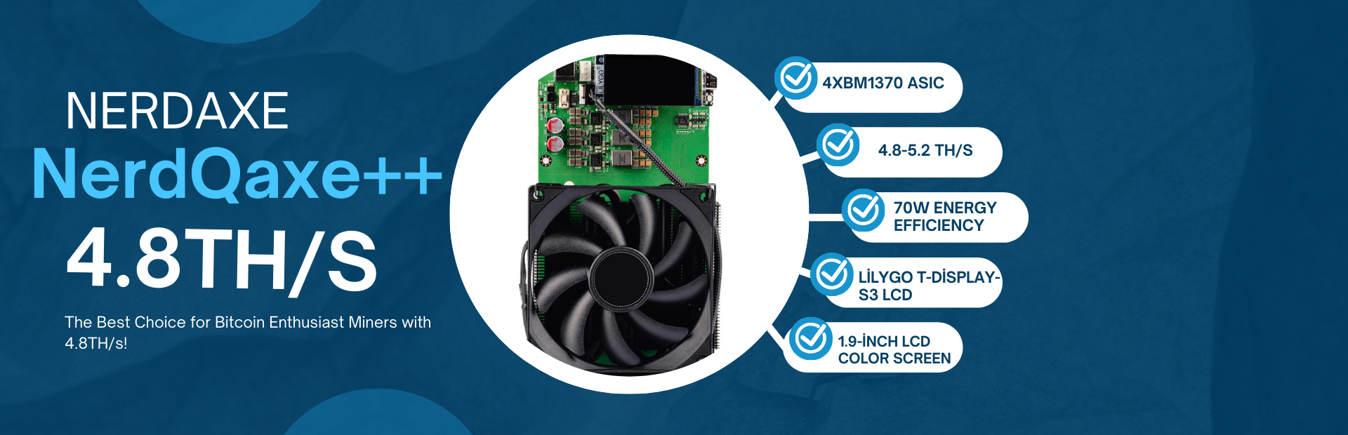 NerdQaxe++ ASIC Miner – 4.8TH/s