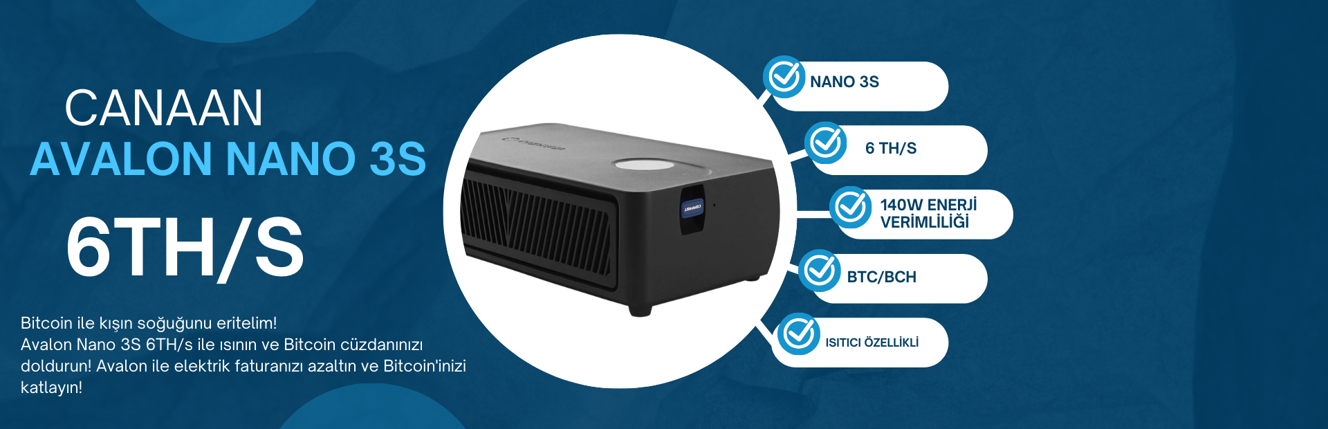 Avalon Nano 3S 6TH/s